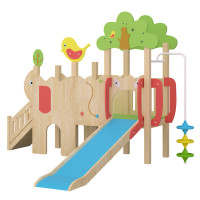 Complex de joacă din lemn pentru spatii de interior