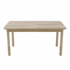 Masa pentru copii dreptunghiulara din lemn natural