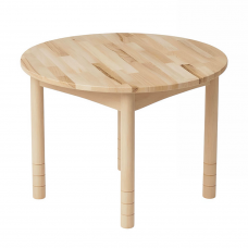 Стол детский круглый из натурального дерева