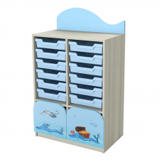 Dulap cu tăvi din plastic element  №4