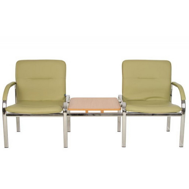 Scaun vizitator сu măsuţă STAFF-2 T chrome S