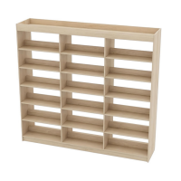 Etajeră bilaterală, 18 polițe