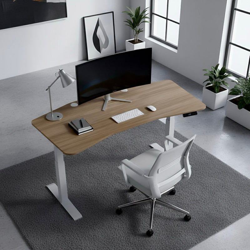 Masa de scris cu reglare electrică, cu două motoare în 2 trepte