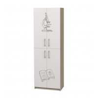 Шкаф закрытый с 4-мя дверцами с фотопечатью