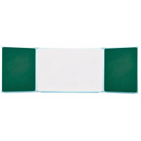 Tabla scolara triptica magnetica pentru scriere cu creta 3000х1000 mm