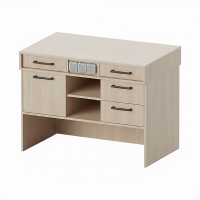 Masă demonstrativă cu trei prize Pro Line și acoperire HPL