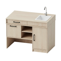 Masă demonstrativă cu chiuvetă Pro Line și acoperire HPL