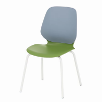 Стул со спинкой и сиденьем из пластика в 3 слоя