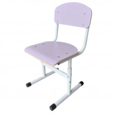 Scaun reglabil cu acoperire HPL din profil metalic rotund 