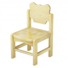 Scaun din lemn masiv pentru copii “Ursuleț”