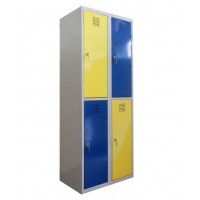 Dulap pentru haine cu 2 secțiuni (4 celule)